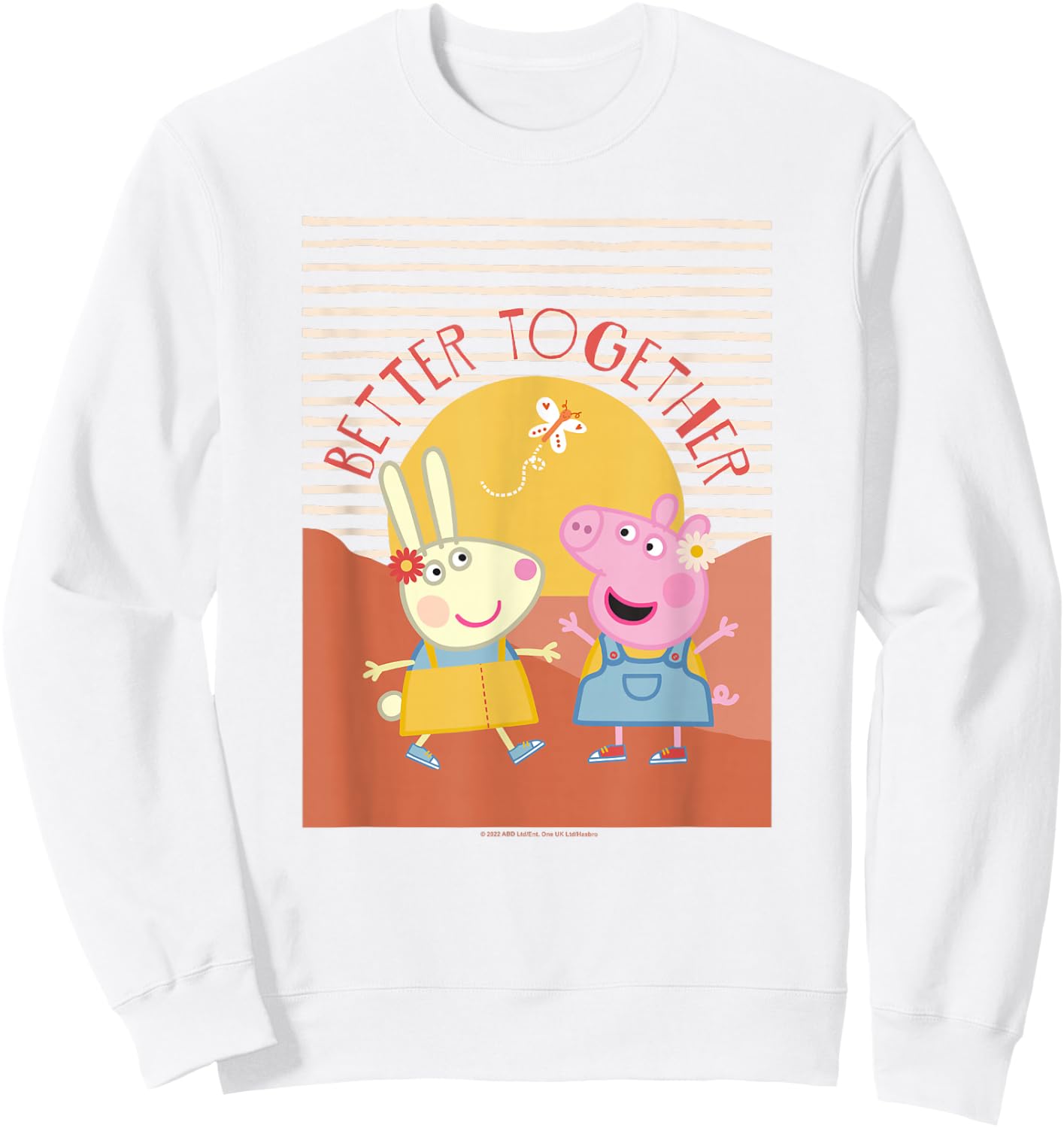 Peppa Pig Better Together Rebecca Rabbit Retro Portrait Sweatshirt - Sweatshirt | White