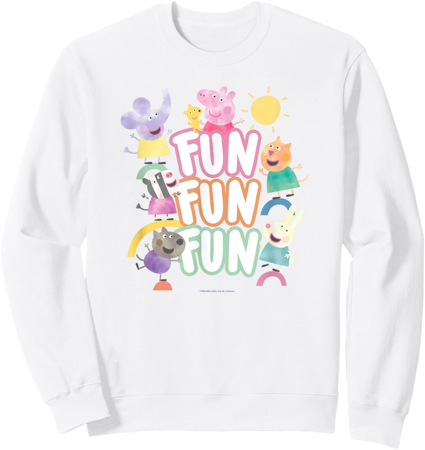 Peppa Pig Fun Fun Fun Friends Playground Sweatshirt - Sweatshirt | White