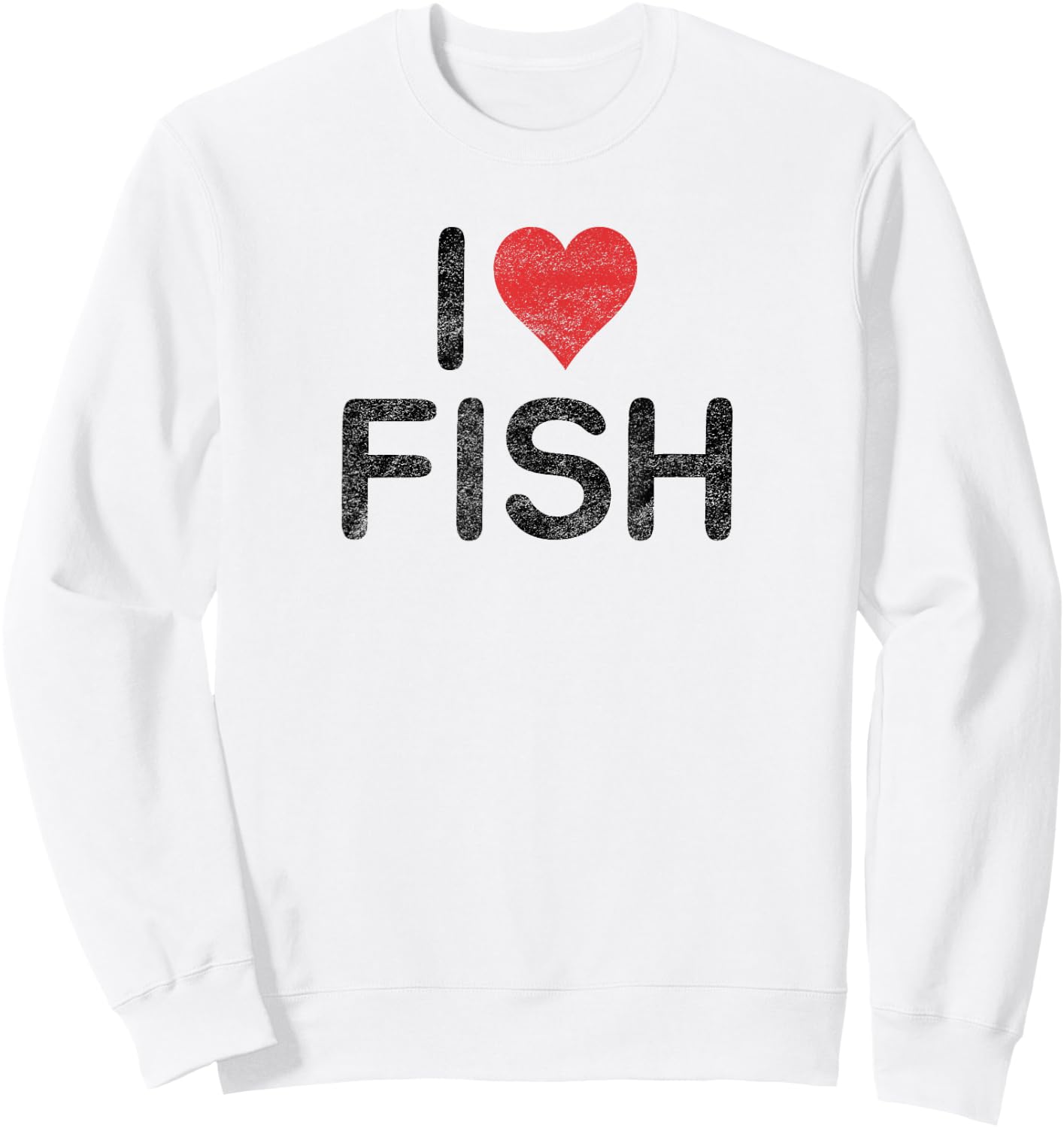 I Love Fish Sweatshirt - Sweatshirt | White