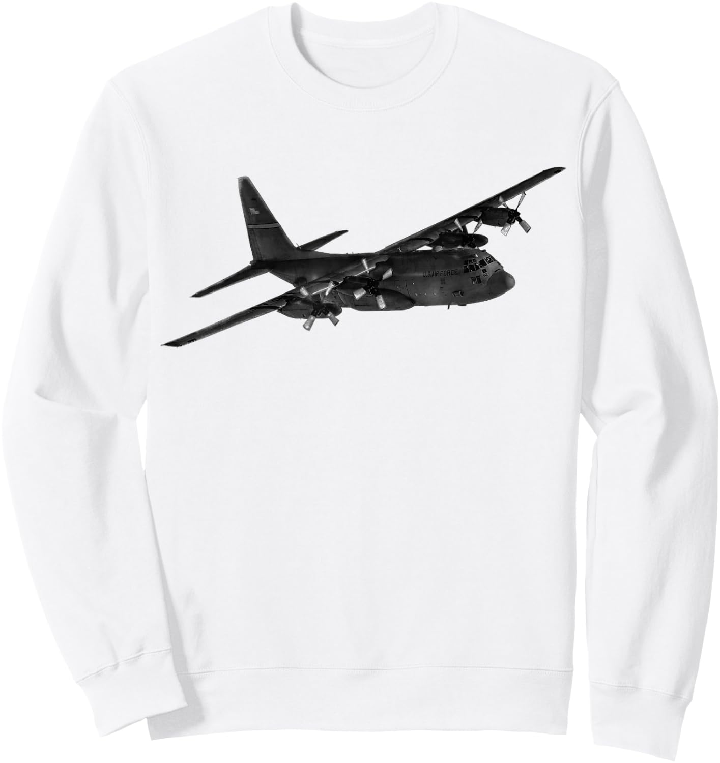 C-130 Hercules - Military Airplane Sweatshirt - Sweatshirt | White