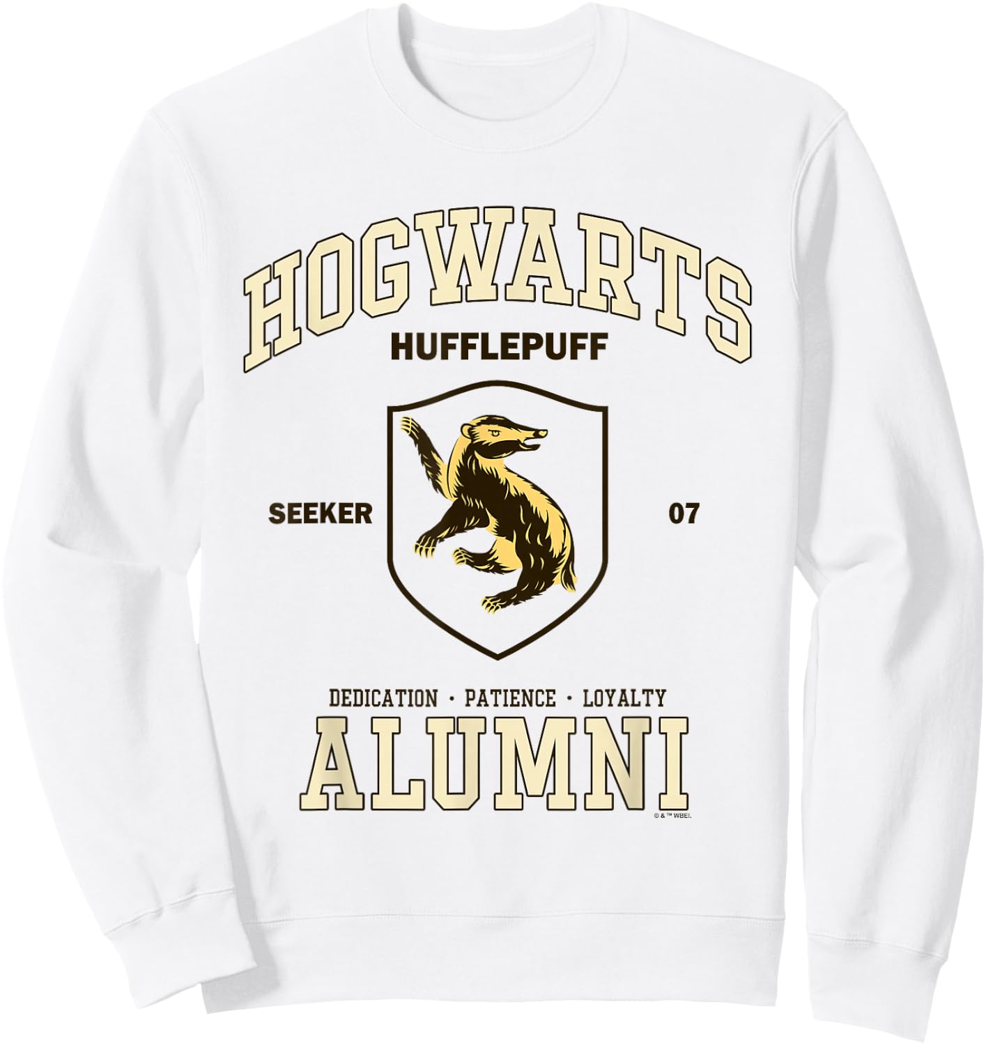 Harry Potter Hogwarts Hufflepuff Alumni Sweatshirt - Sweatshirt | White