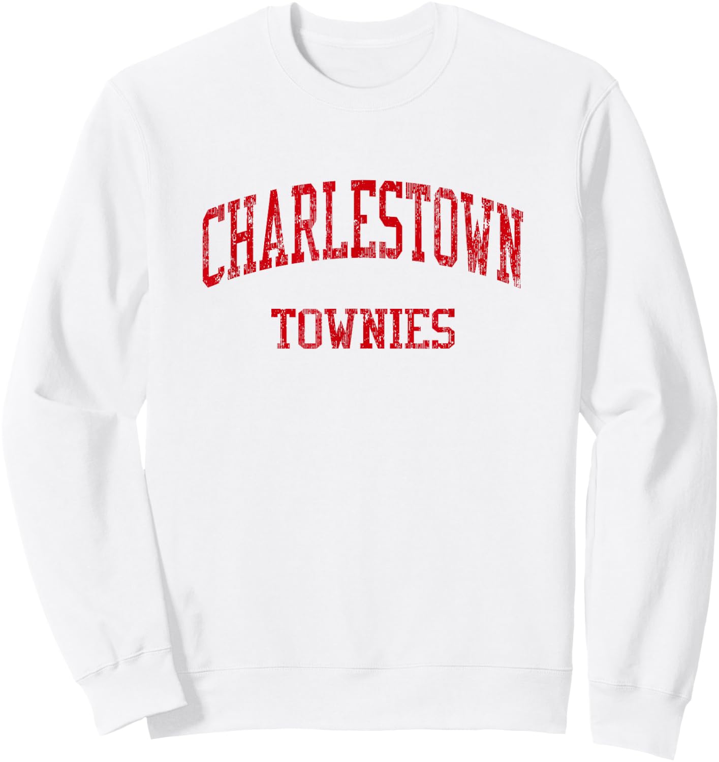 Charlestown High School HS Charlestown MA Vintage Sports Sweatshirt - Sweatshirt | White
