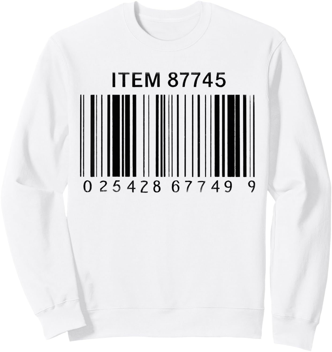 Rotisserie Chicken UPC Code 4.99 Funny Food Code Sweatshirt - Sweatshirt | White