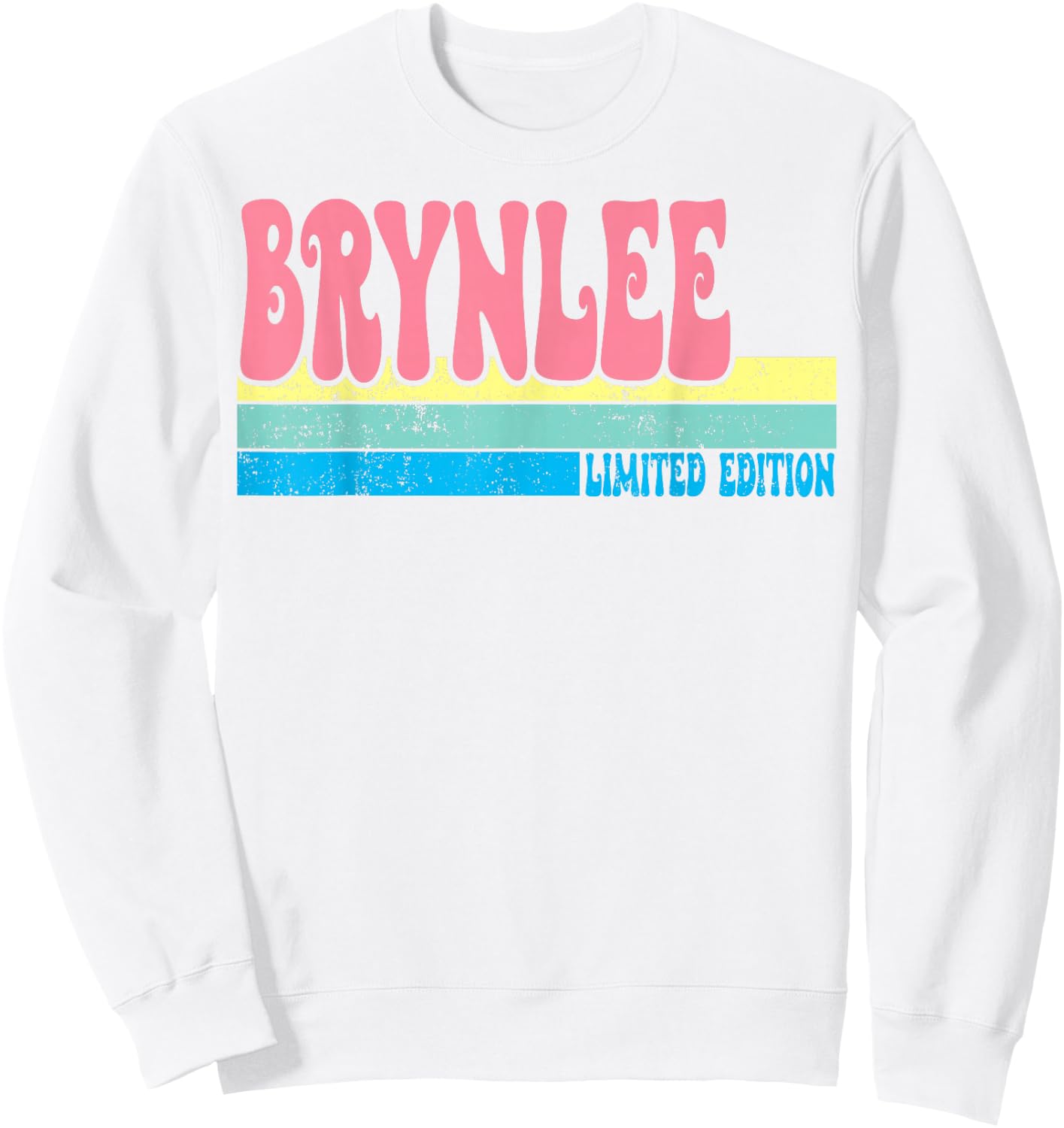 BRYNLEE Name Personalized Cute Idea Groovy Women BRYNLEE Sweatshirt - Sweatshirt | White
