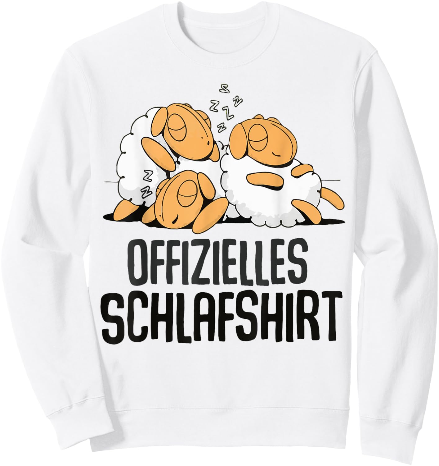 Schaf Offizielles Schlafshirt Schlafanzug & Nachthemd Schaf Sweatshirt - Sweatshirt | White