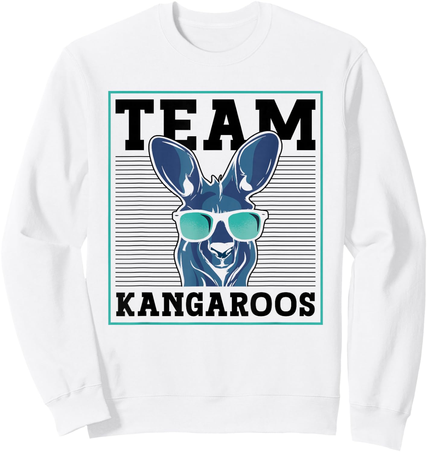 Team Kangaroos Animal Lover Australia Kangaroo Sweatshirt - Sweatshirt | White