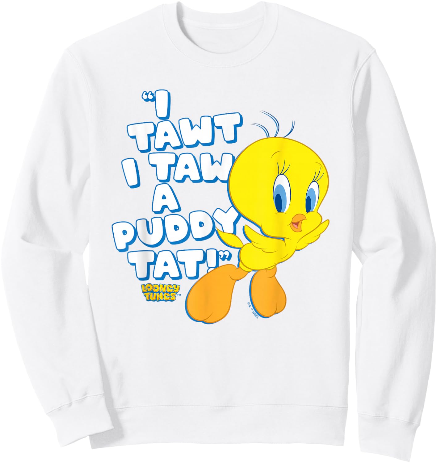 Looney Tunes Tweety Puddy Tat Sweatshirt - Sweatshirt | White