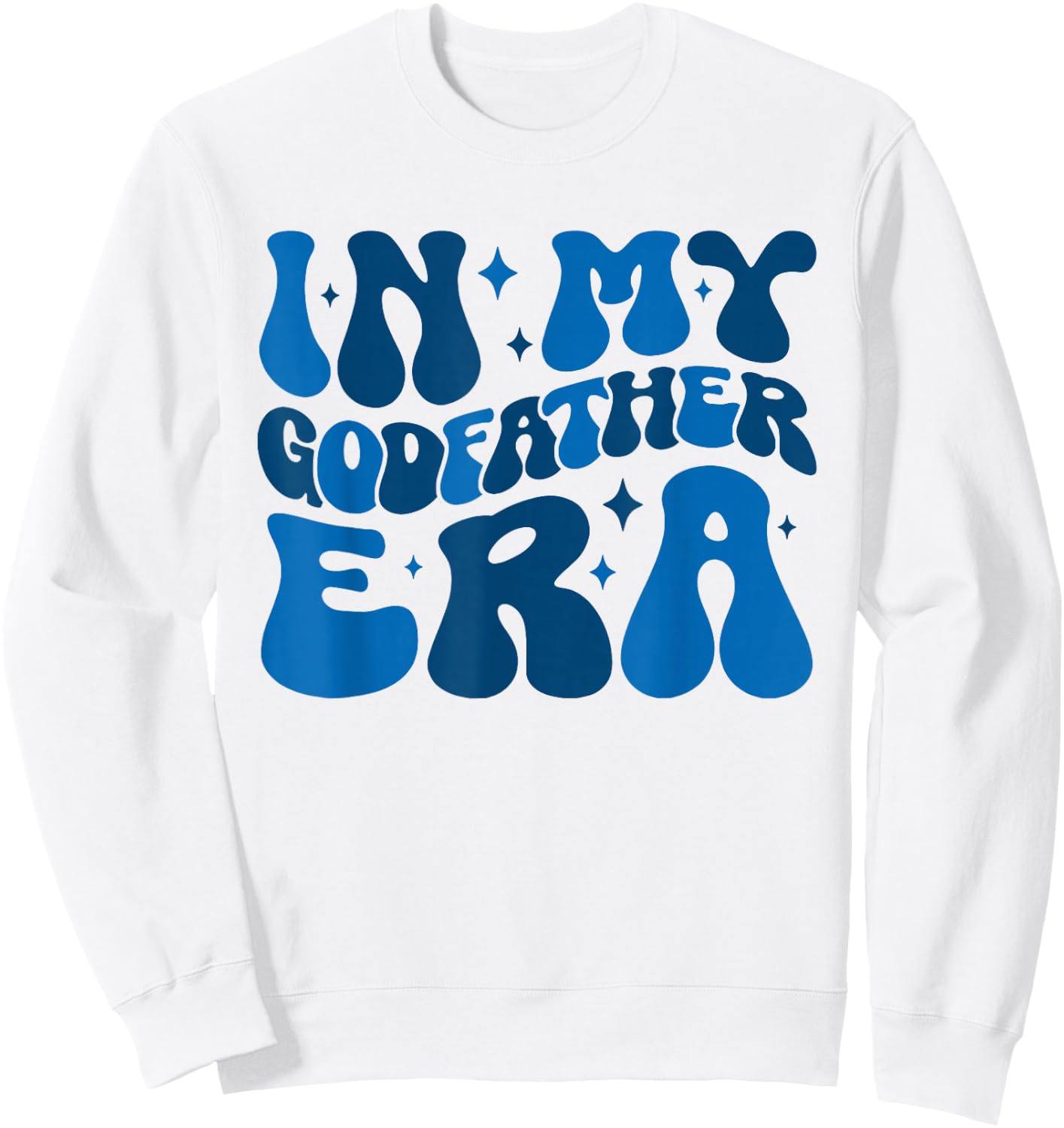 In My Godfather Era Retro Family Matching Godfather Groovy Sweatshirt - Sweatshirt | White