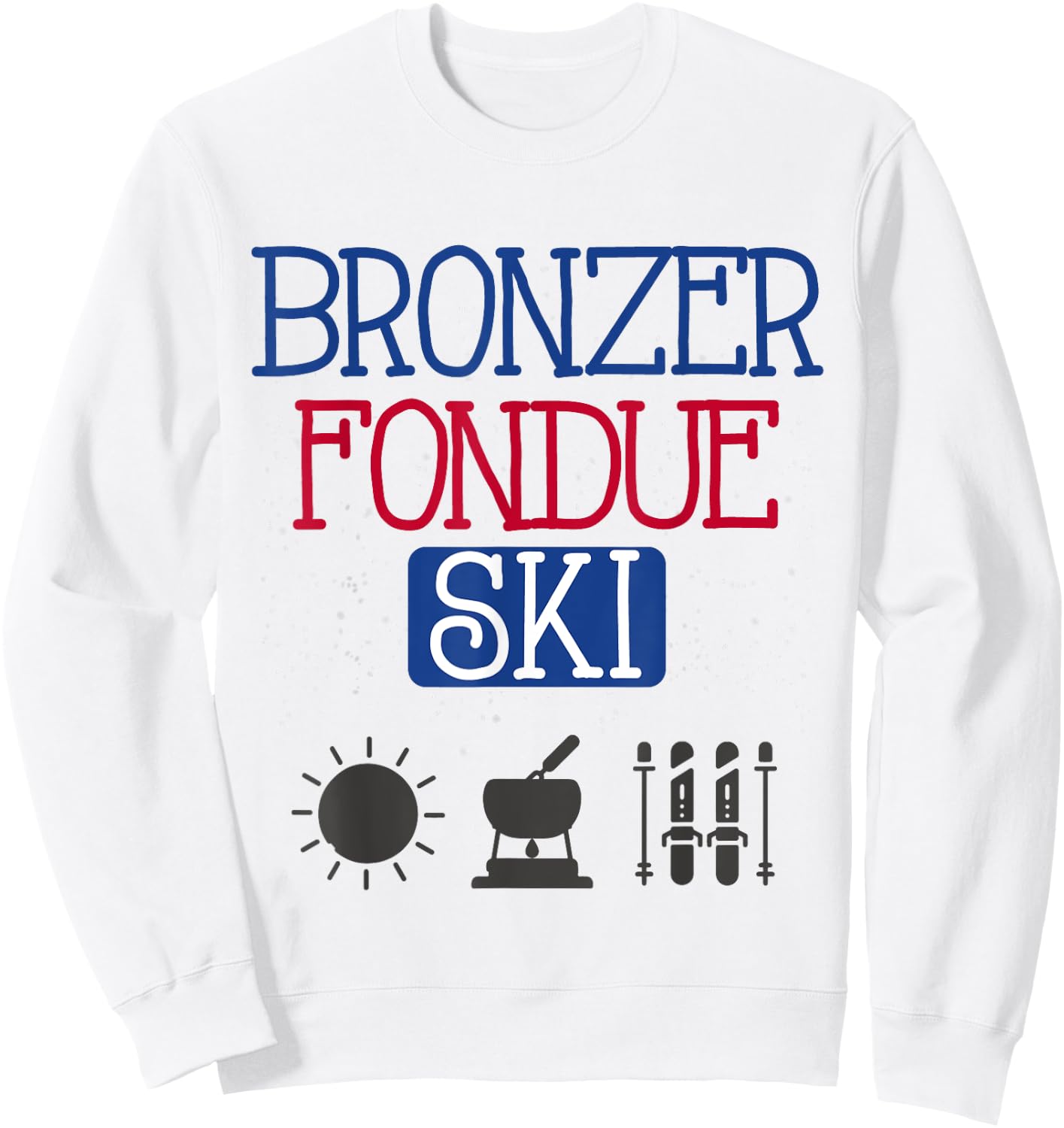 Humor Ski , white, S Sweatshirt - Sweatshirt | White