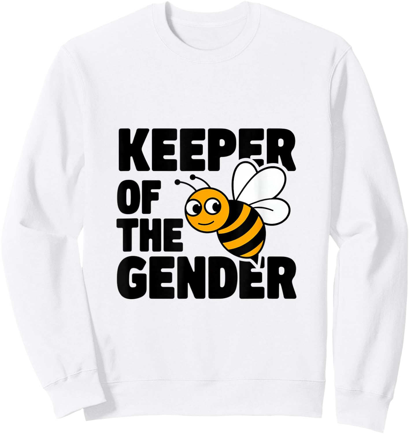 Keeper of the Gender Bee Theme Sweatshirt - Sweatshirt | White