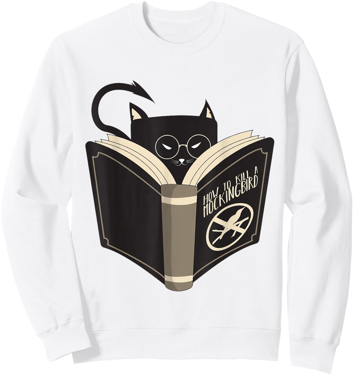 How to Kill a Mockingbird Cat Sweatshirt - Sweatshirt | White
