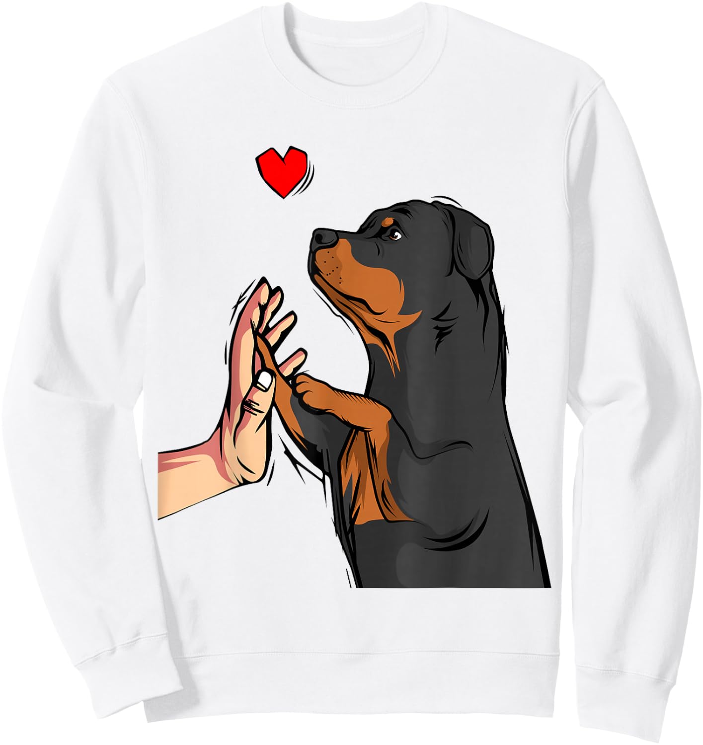 Rottweiler Love Dogs, Ladies, Women Sweatshirt - Sweatshirt | White