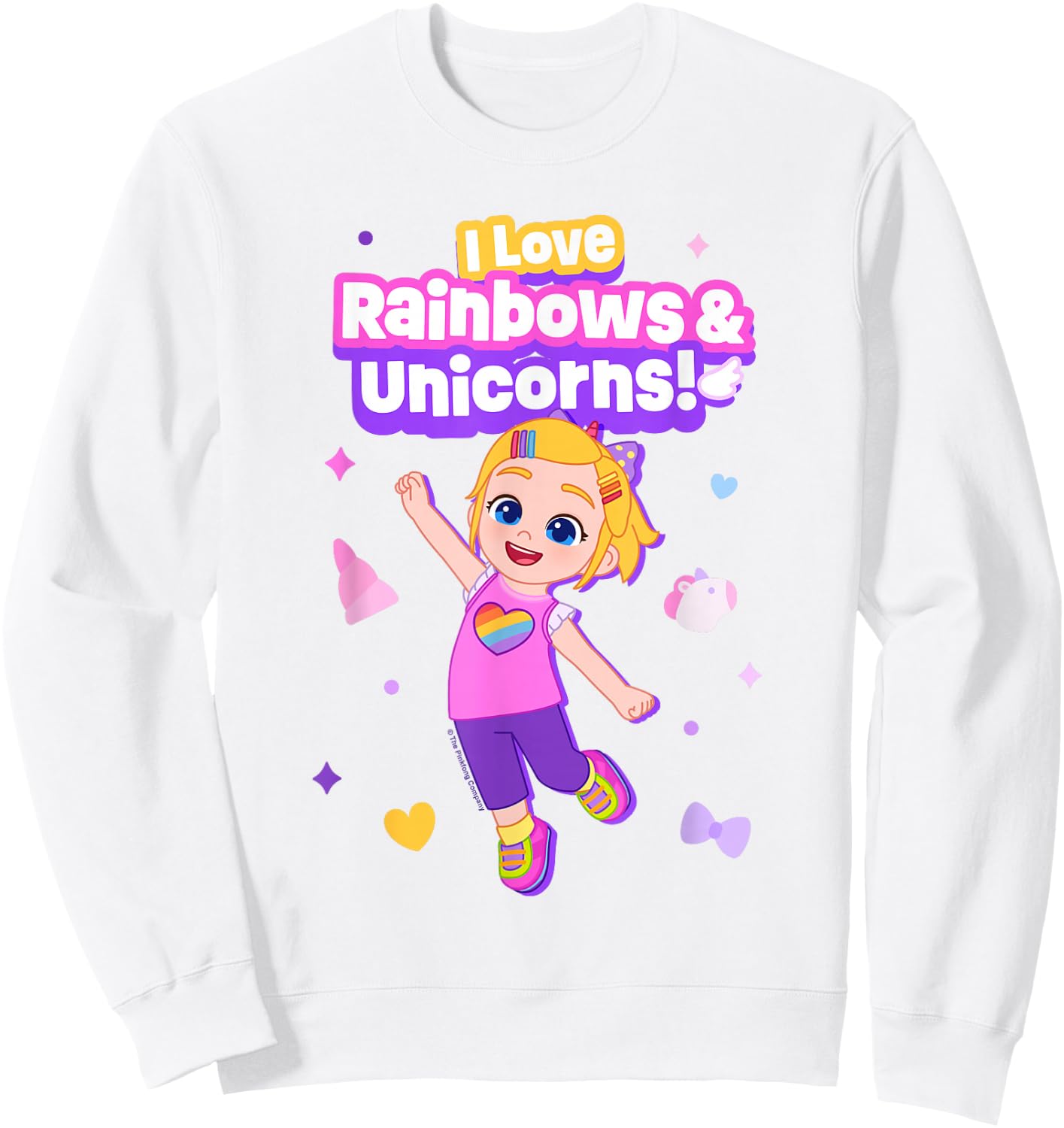 Bebefinn Bora Rainbows and Unicorns Sweatshirt - Sweatshirt | White