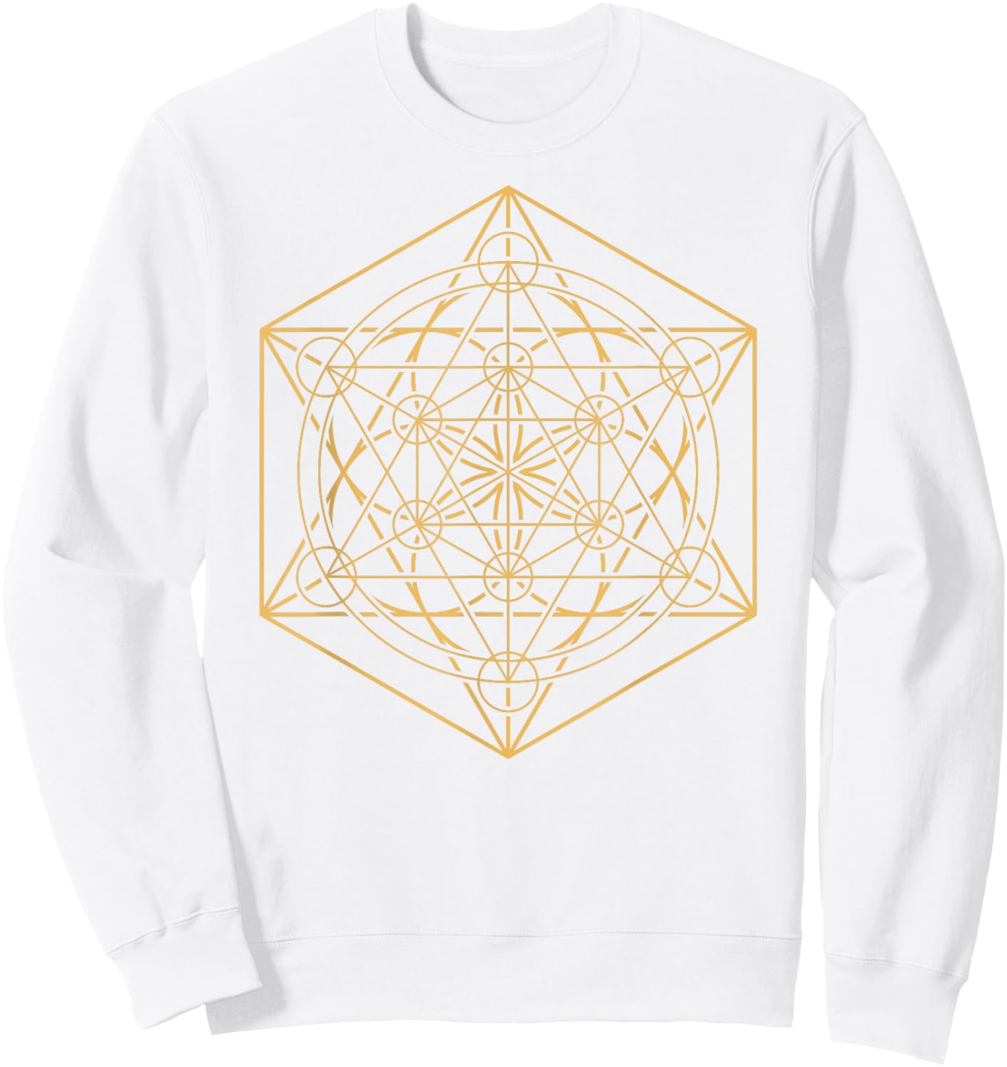 Chakra Tetrahedron Merkaba Yoga Meditation Sacred Geometry Sweatshirt - Sweatshirt | White