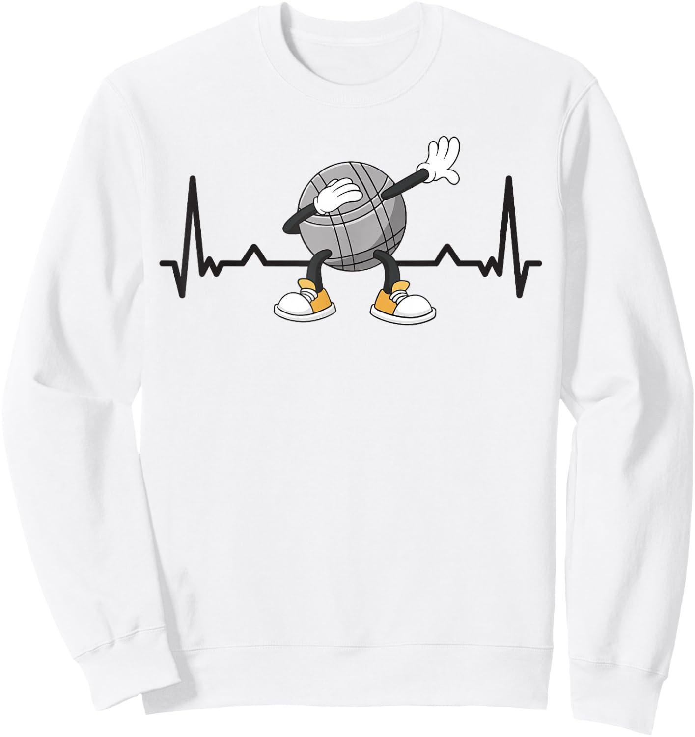Herzschlag Boulekugeln für Bouler und Petanque Spieler Boule Sweatshirt - Sweatshirt | White