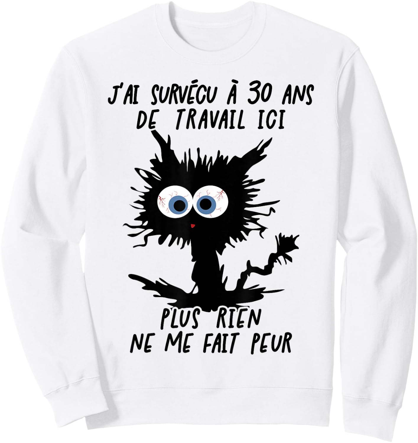 I Survived 30 Years Working Here , grey, S Sweatshirt - Sweatshirt | White