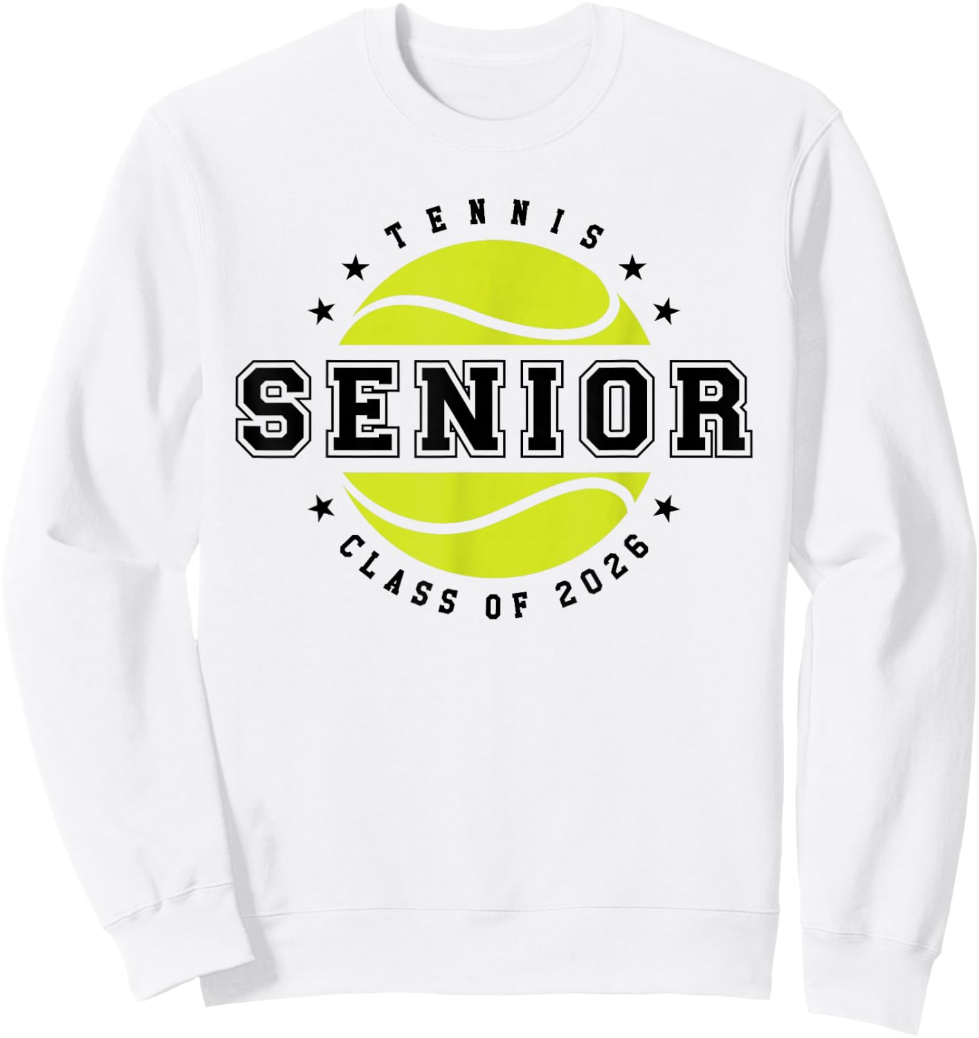Tennis Player Senior Year Class of 2026 Boys Girls Sweatshirt - Sweatshirt | White