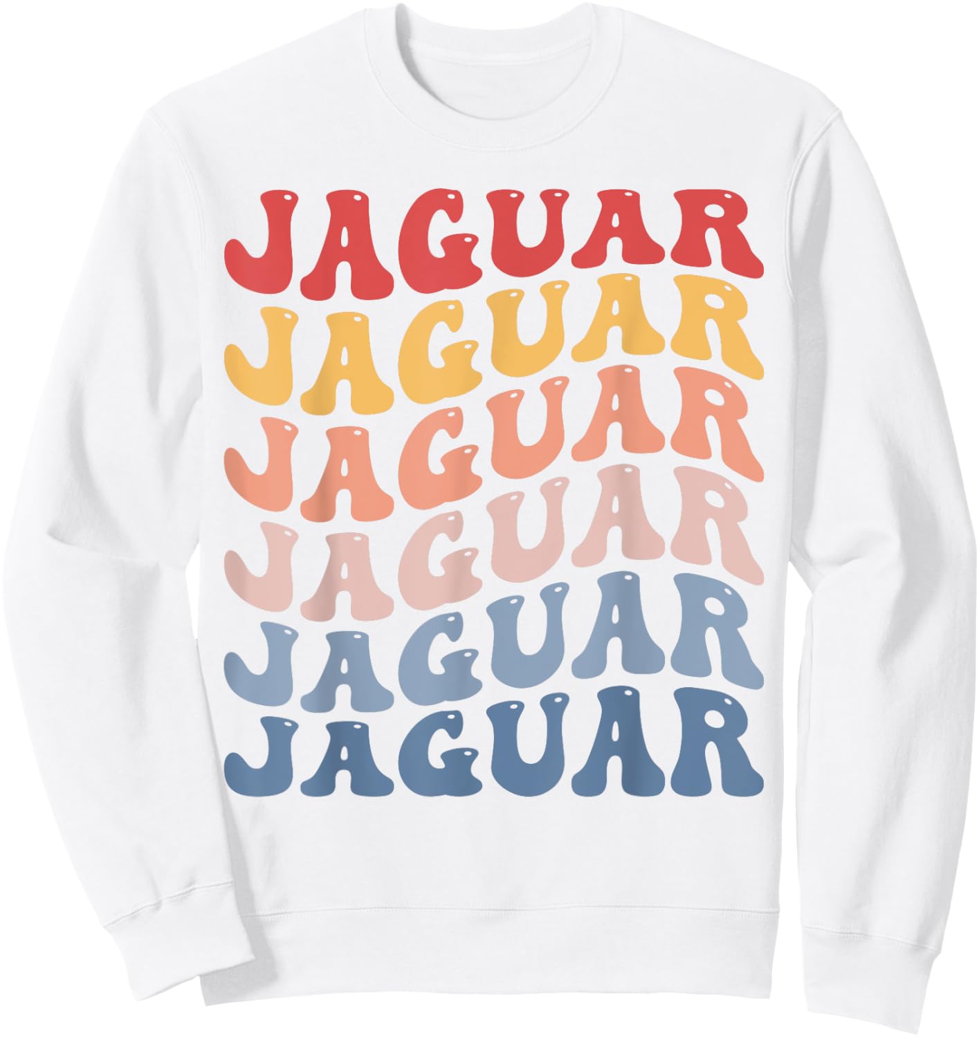 Jaguar Groovy Retro Sweatshirt - Sweatshirt | White