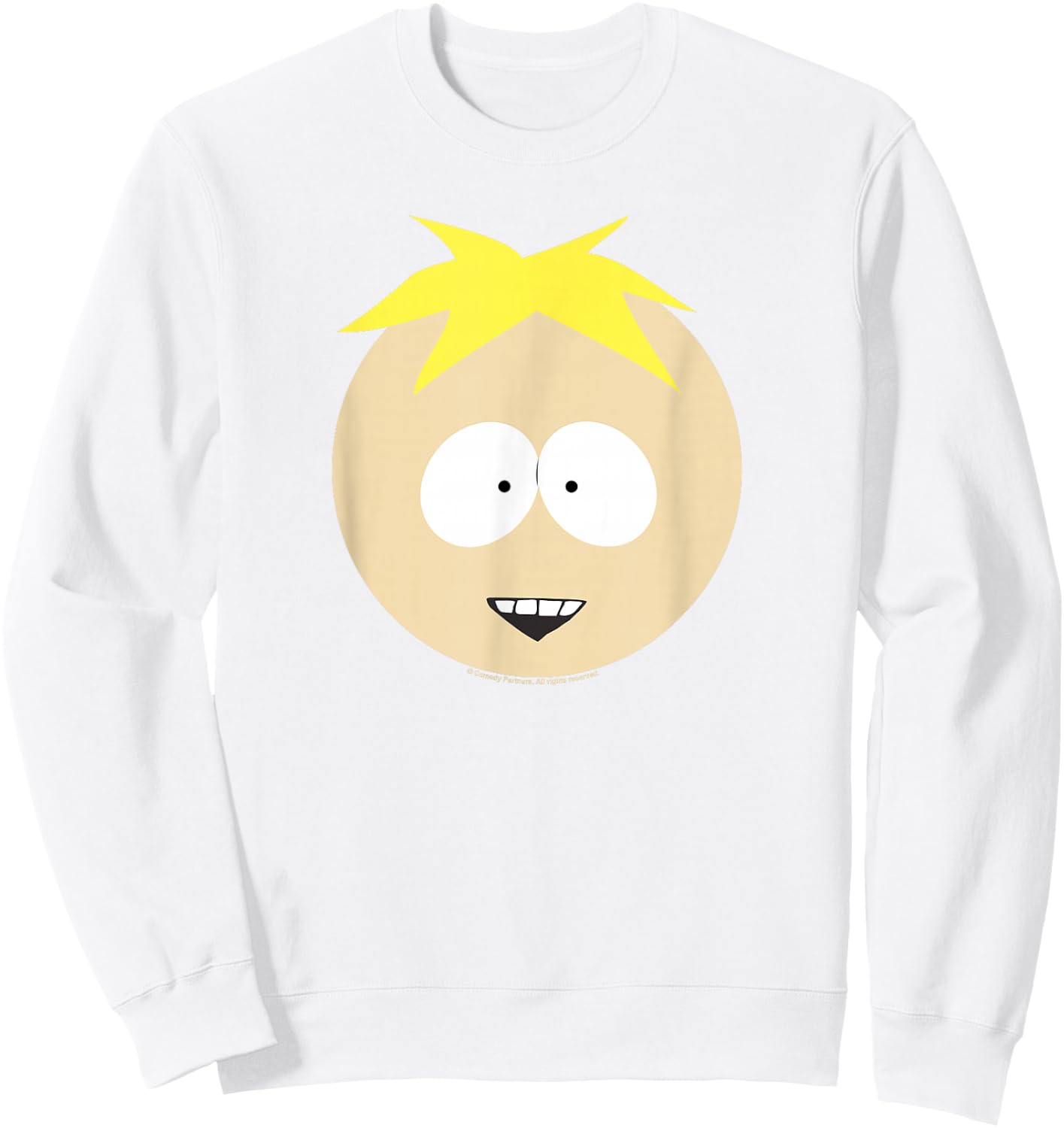 South Park Butters Smile Face Halloween Sweatshirt - Sweatshirt | White