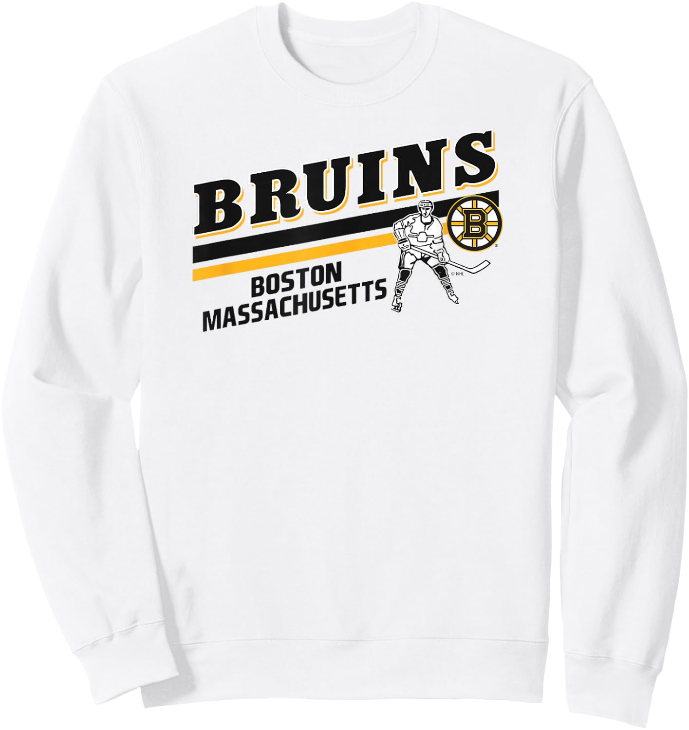 Boston Bruins Player Gray Officially Licensed Sweatshirt - Sweatshirt | White