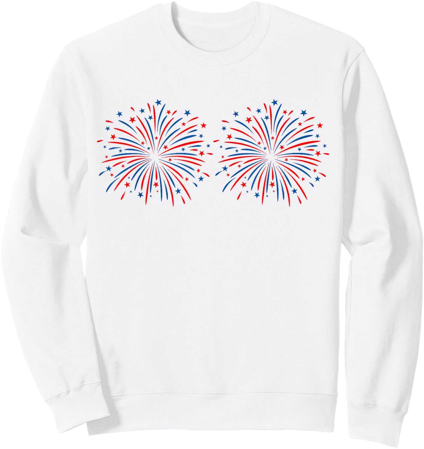 Funny Im Just Here for The Fireworks 4th of July Couple Sweatshirt - Sweatshirt | White