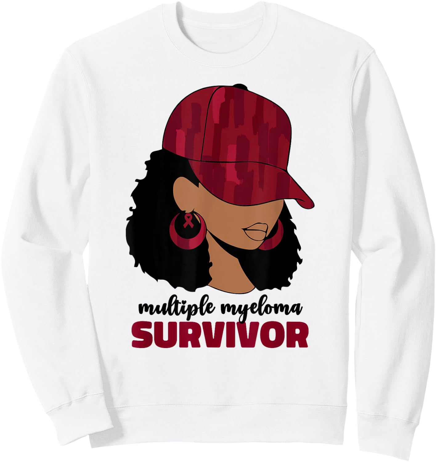 Multiple Myeloma Survivor Multiple Myeloma Cancer Sweatshirt - Sweatshirt | White