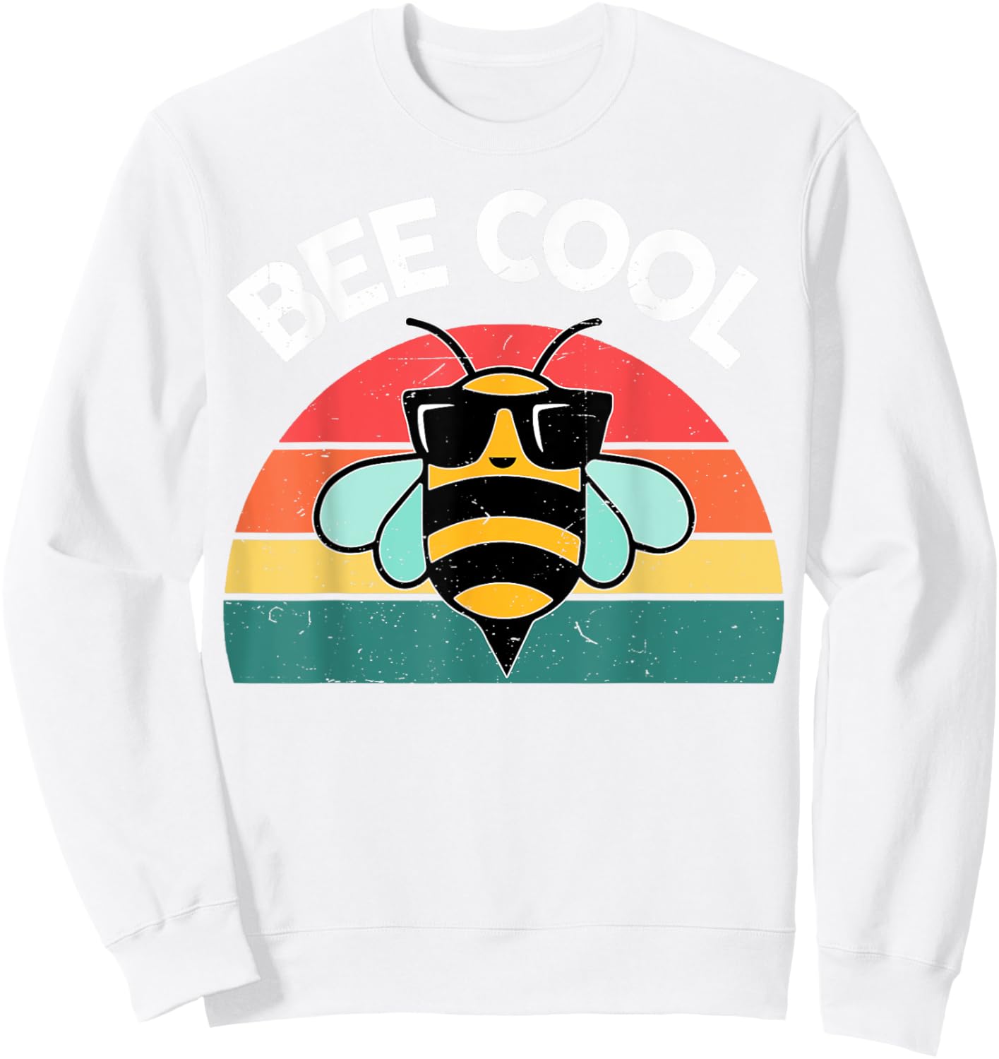 Kids Bumble Bee Cool-Shirt Funny Toddler Boy Girl BumbleBee Sweatshirt - Sweatshirt | White