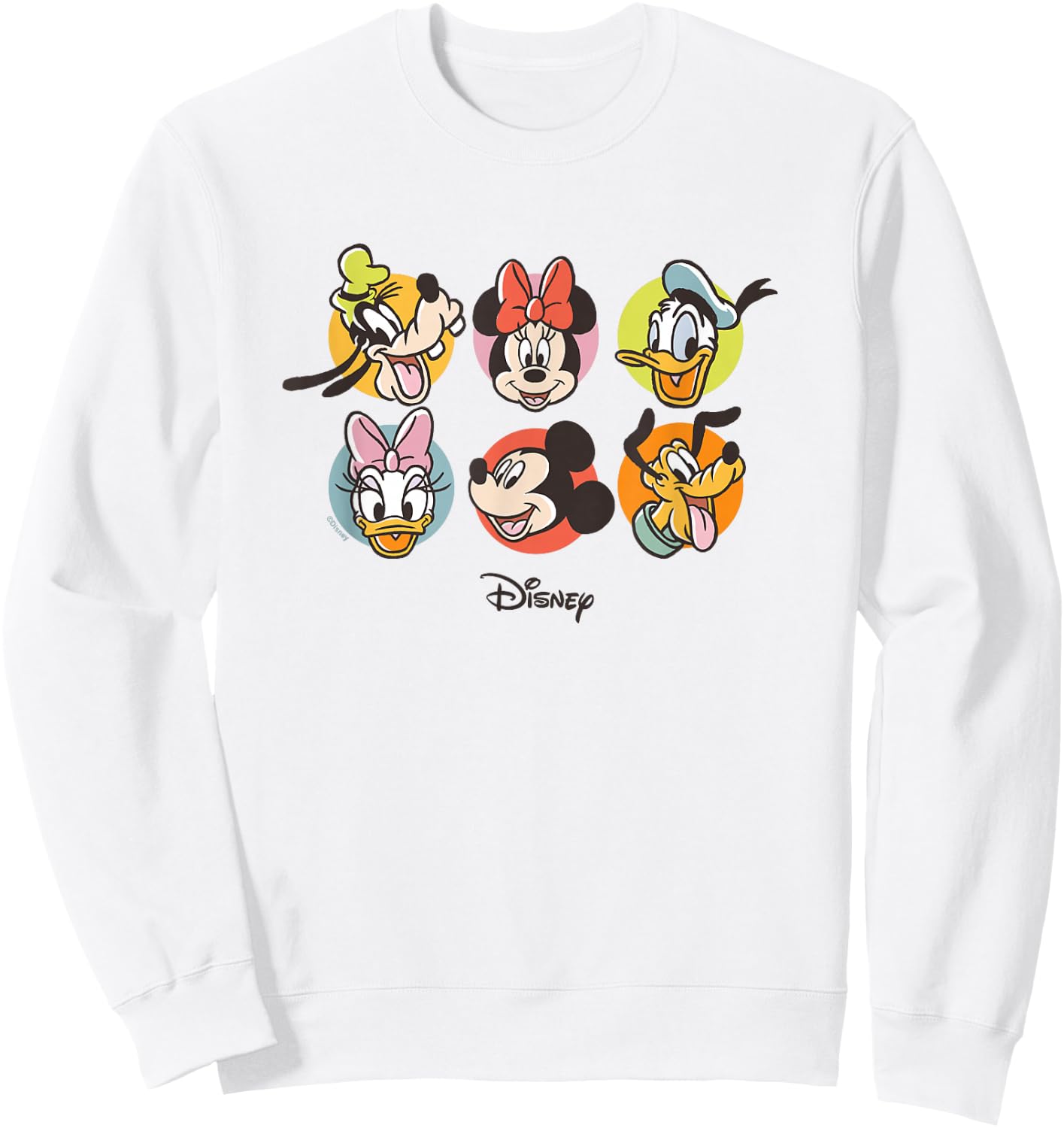 Mickey & Friends - Characters Heads Sweatshirt - Sweatshirt | White