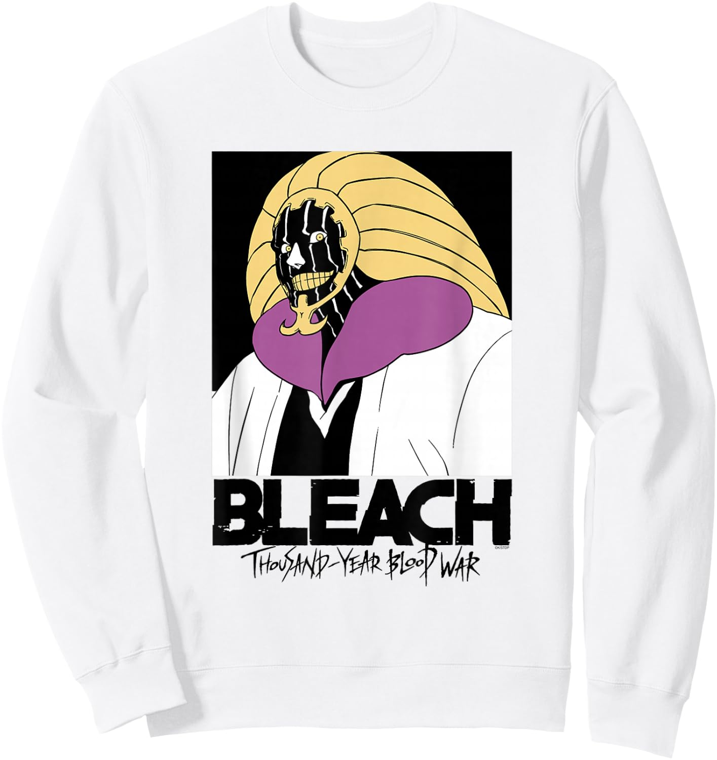 Bleach: Thousand Year Blood War Mayuri with Logo Anime Sweatshirt - Sweatshirt | White