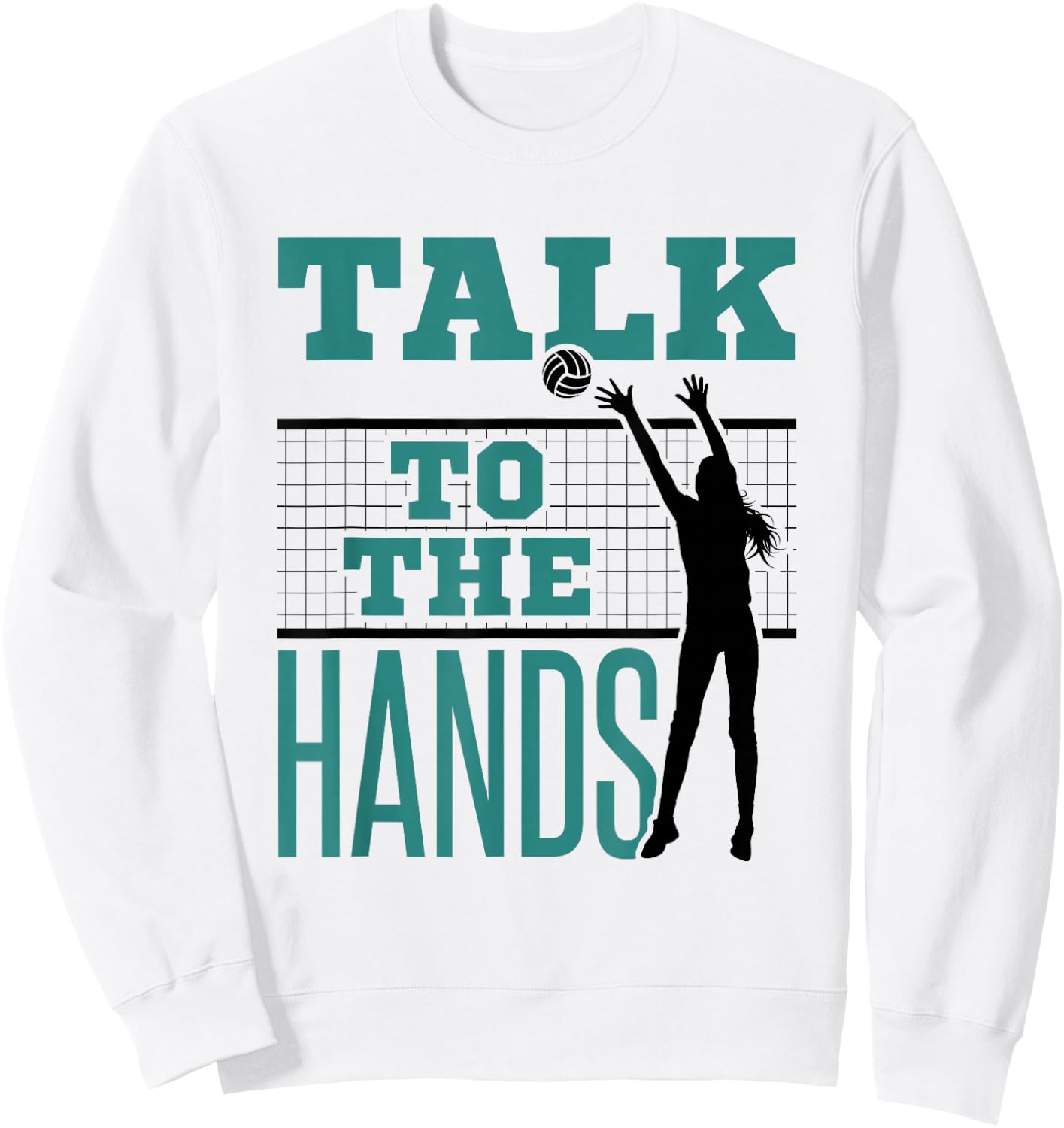 Funny Volleyball Middle Blocker Sweatshirt - Sweatshirt | White