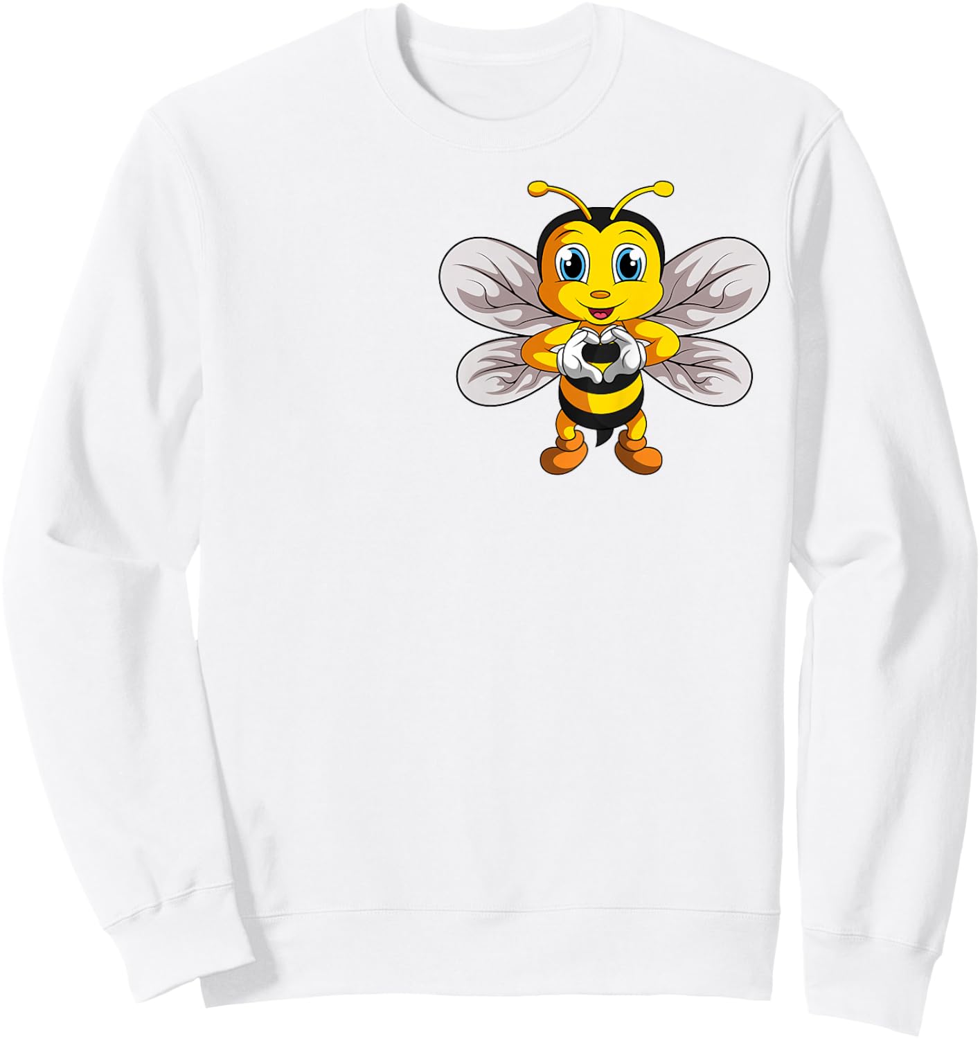 Bee Bumble Bee Kids Girls Boys Sweatshirt - Sweatshirt | White