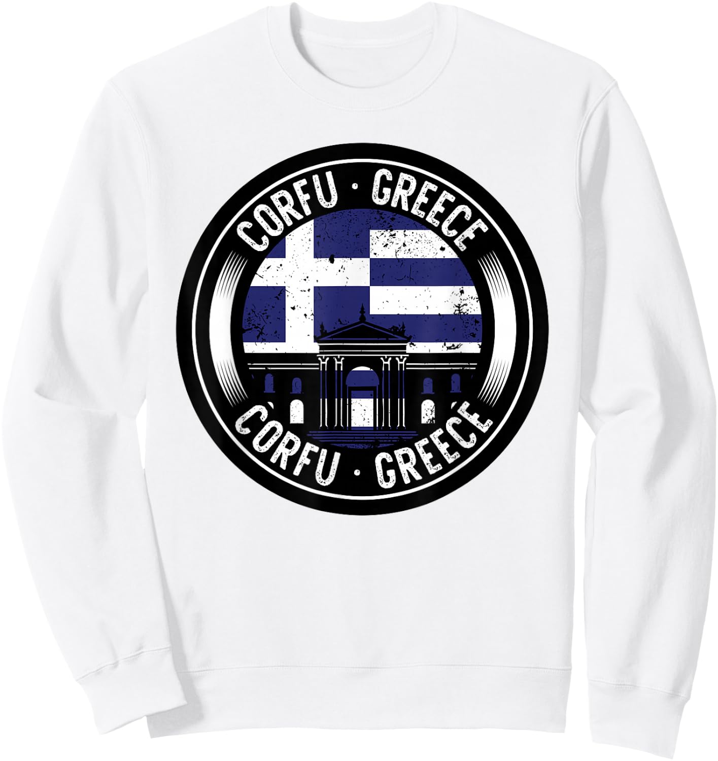 Voyage en Grèce à Corfou Sweatshirt - Sweatshirt | White