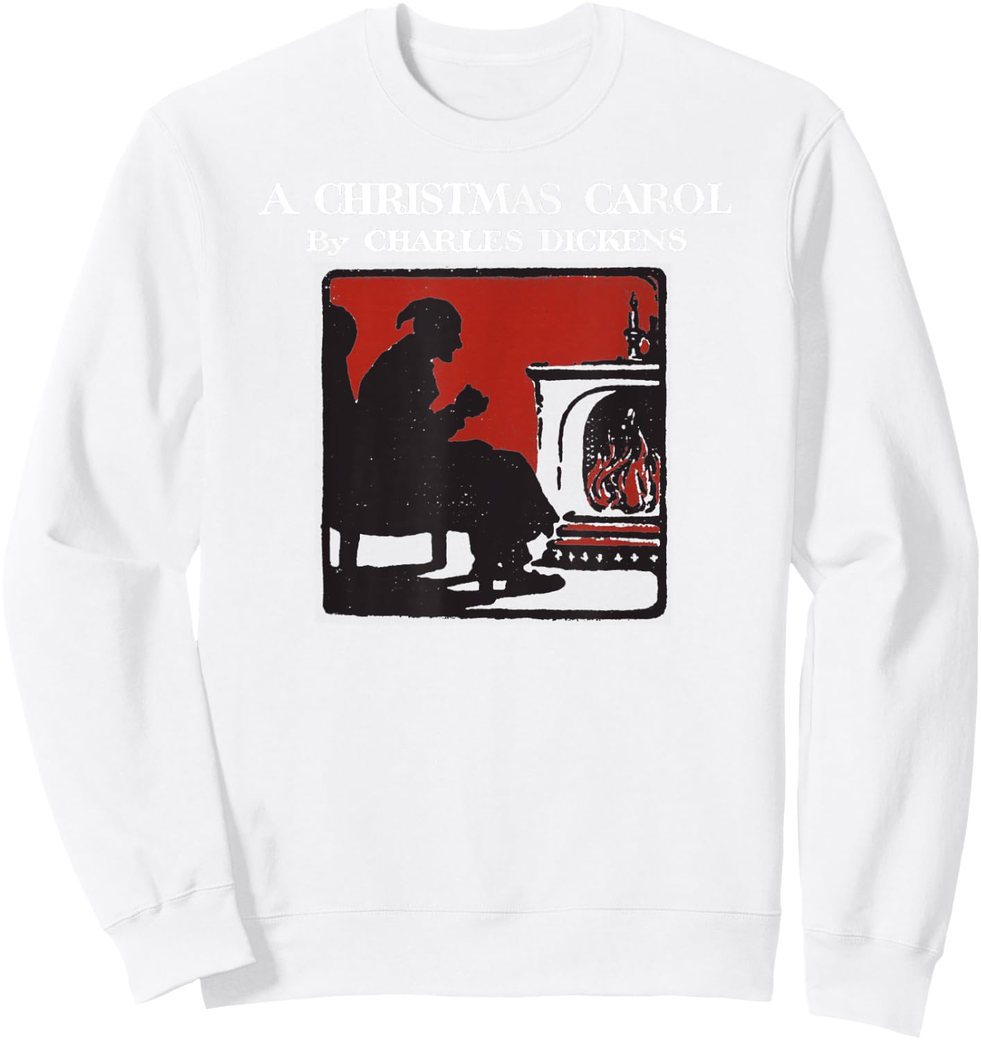 A Christmas Carol Vintage Scrooge -Bah Humbug Shirt Sweatshirt - Sweatshirt | White
