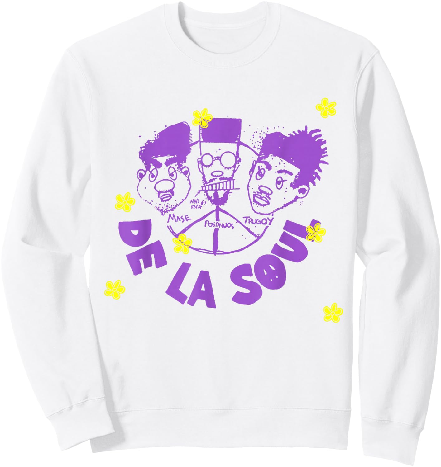 Official De La Soul Illustrated , White Sweatshirt - Sweatshirt | White