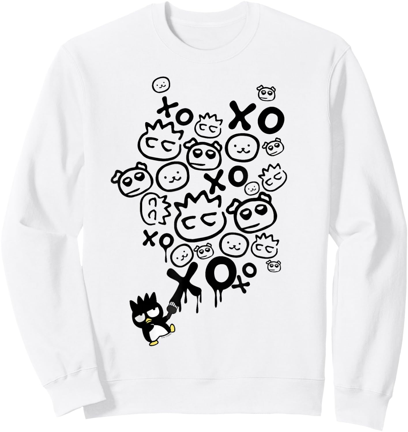 Badtz - Maru XO Street Art Sweatshirt - Sweatshirt | White