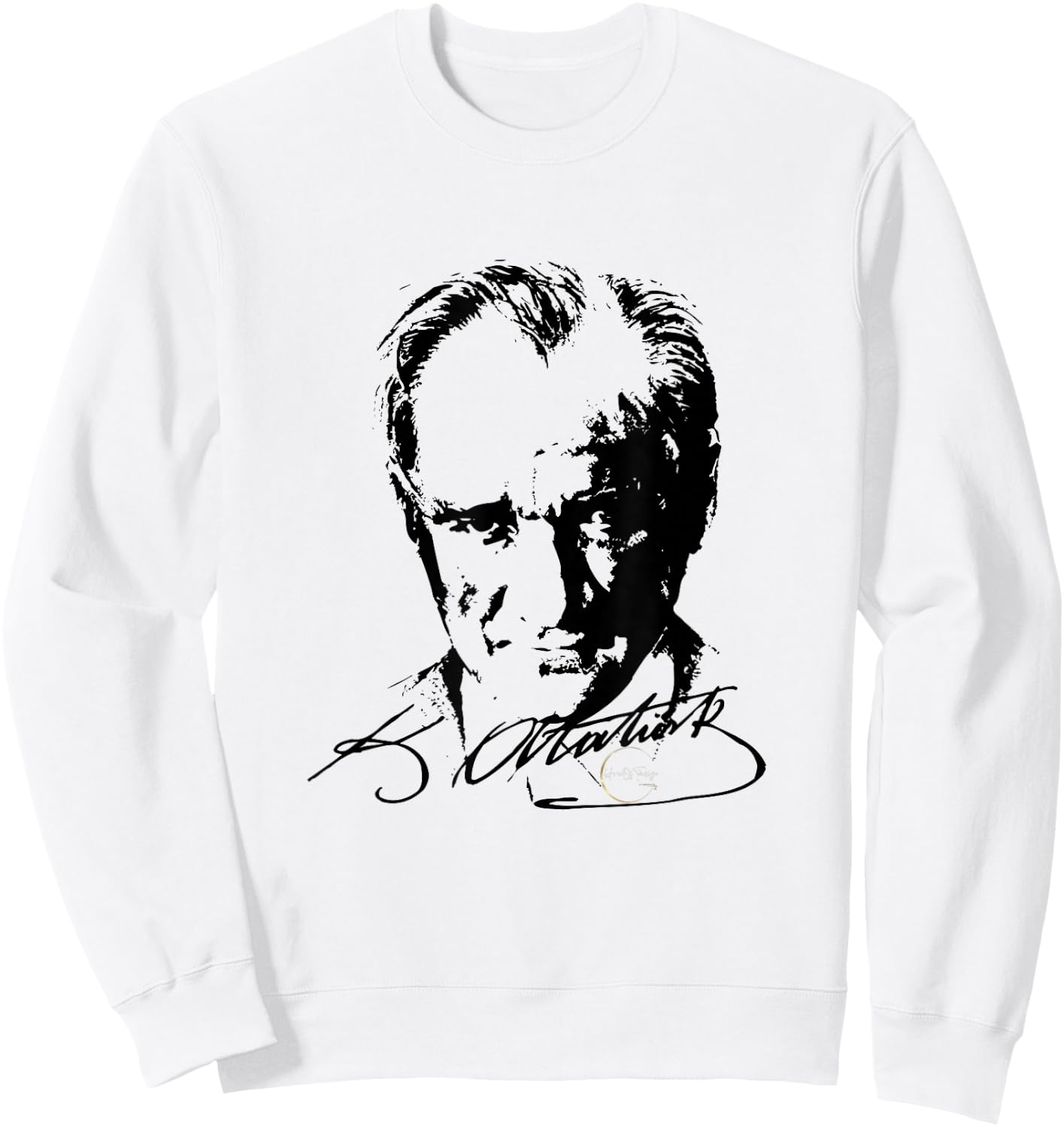 Gazi Mustafa Kemal Atatürk Imza Türkiye Unterschrift Türkei Sweatshirt - Sweatshirt | White