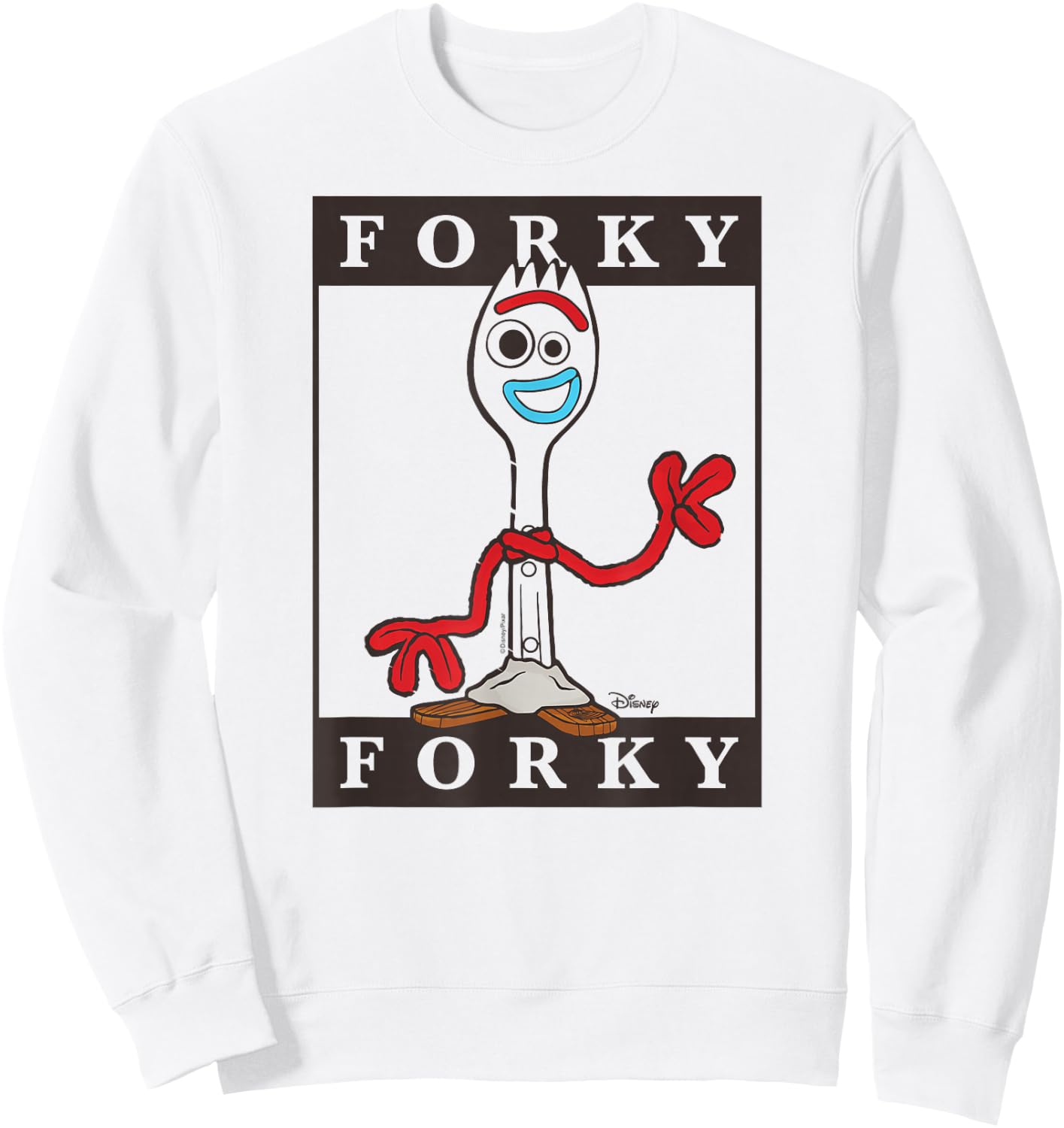 Toy Story - Type Block Forky Sweatshirt - Sweatshirt | White
