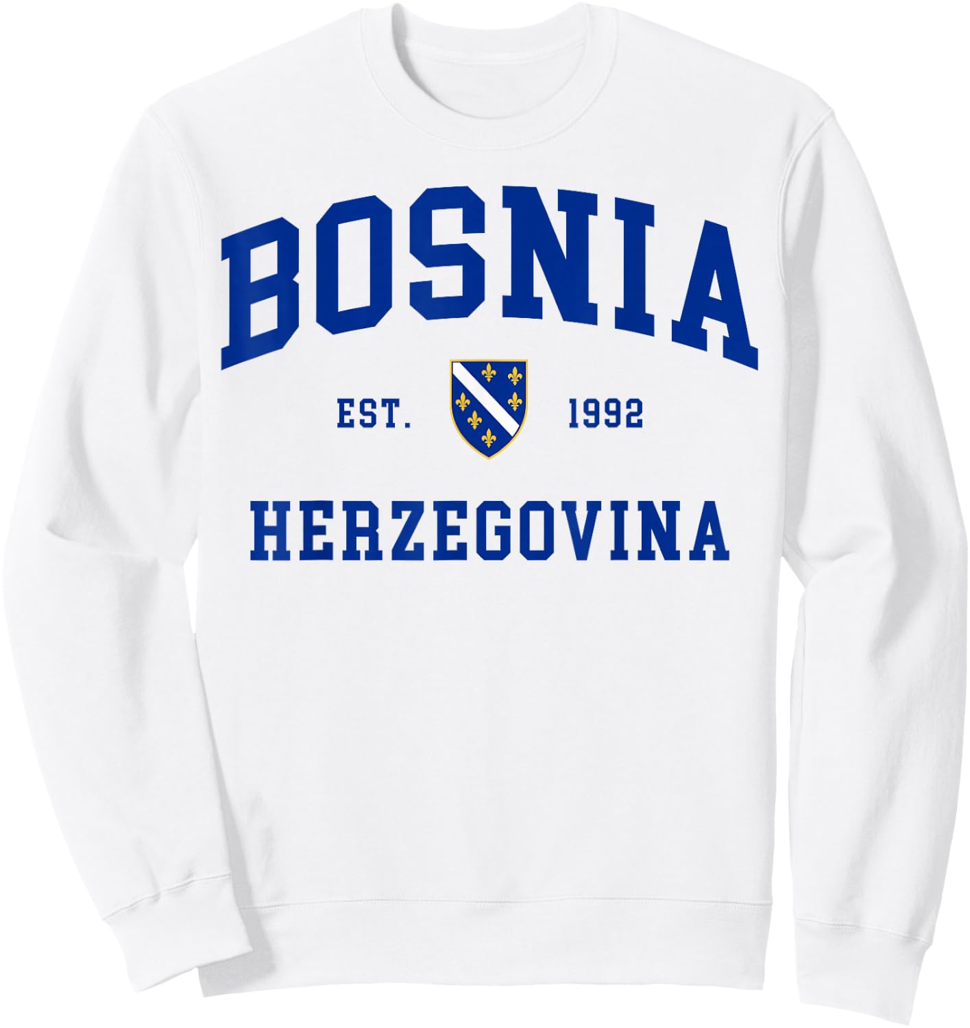 Bosnia Gift Flag Bosnia Vintage Herzegovina Sarajevo Sweatshirt - Sweatshirt | White