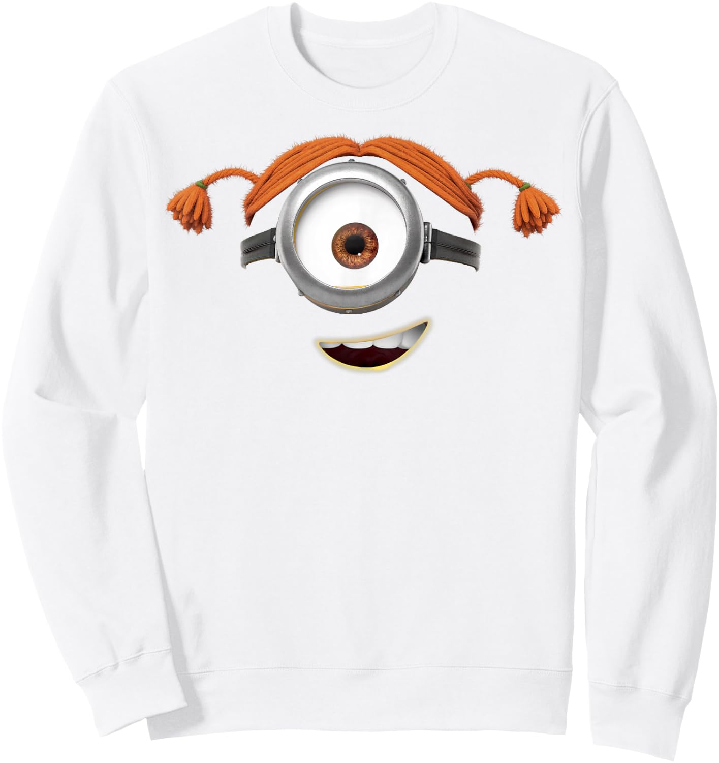 Despicable Me Minions Carl Pigtails Sweatshirt - Sweatshirt | White