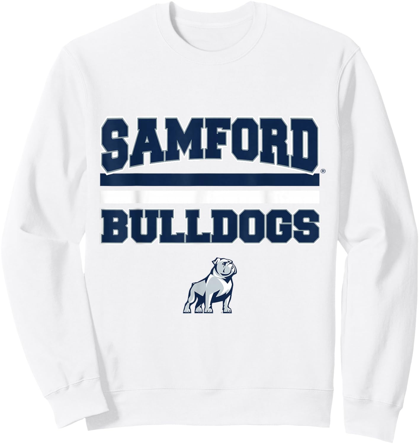 Samford Bulldogs |NCAA Official University Merch | VNPSMF301 Sweatshirt - Sweatshirt | White