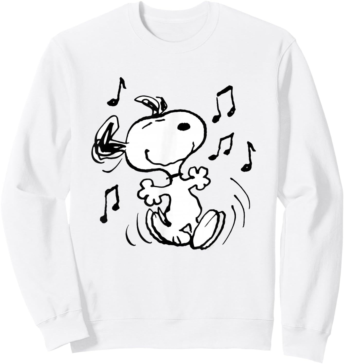 Peanuts - Snoopy Dancing , Blue, S Sweatshirt - Sweatshirt | White