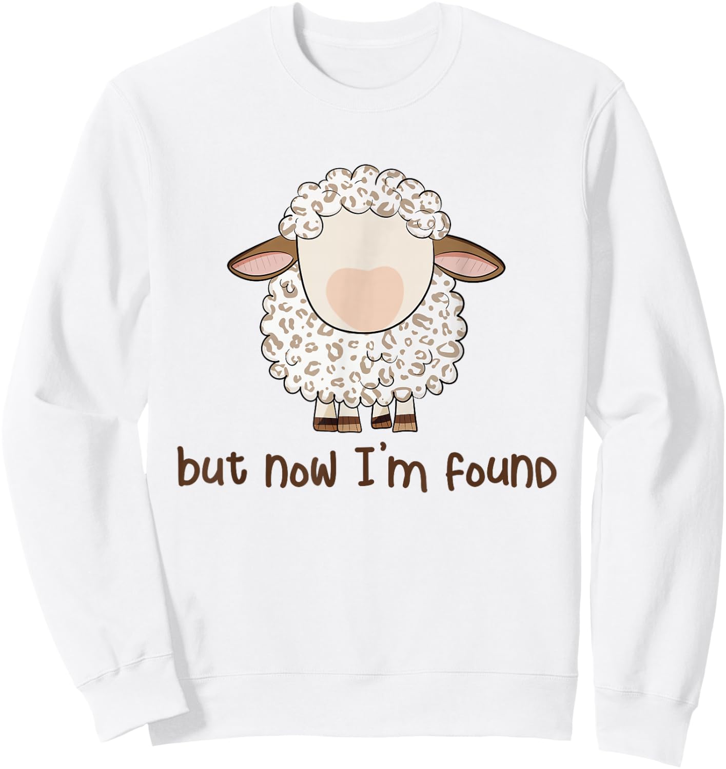 Sheep But Now I'm Found Sweatshirt - Sweatshirt | White