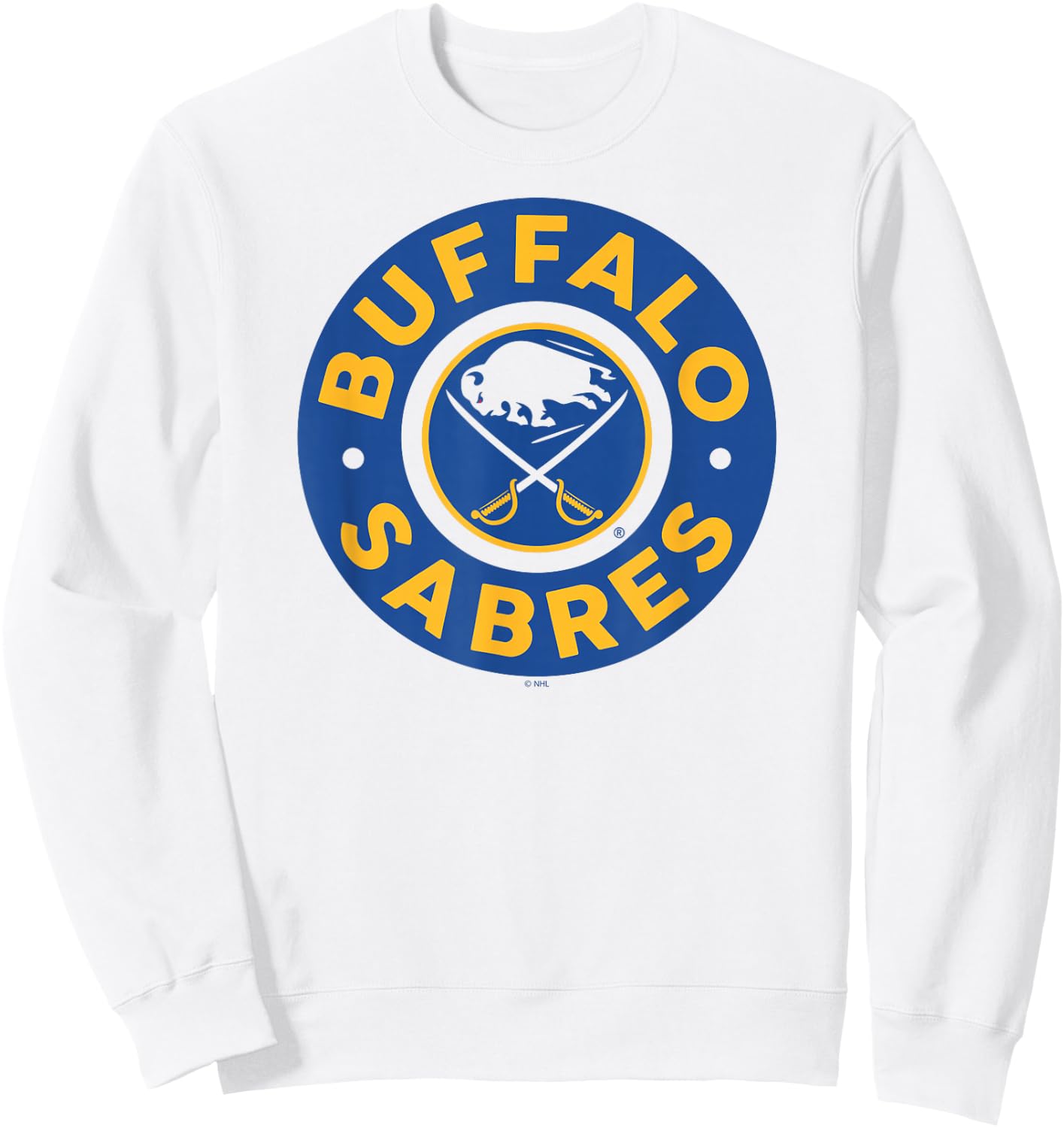 Buffalo Sabres Symbol White Officially Licensed Sweatshirt - Sweatshirt | White