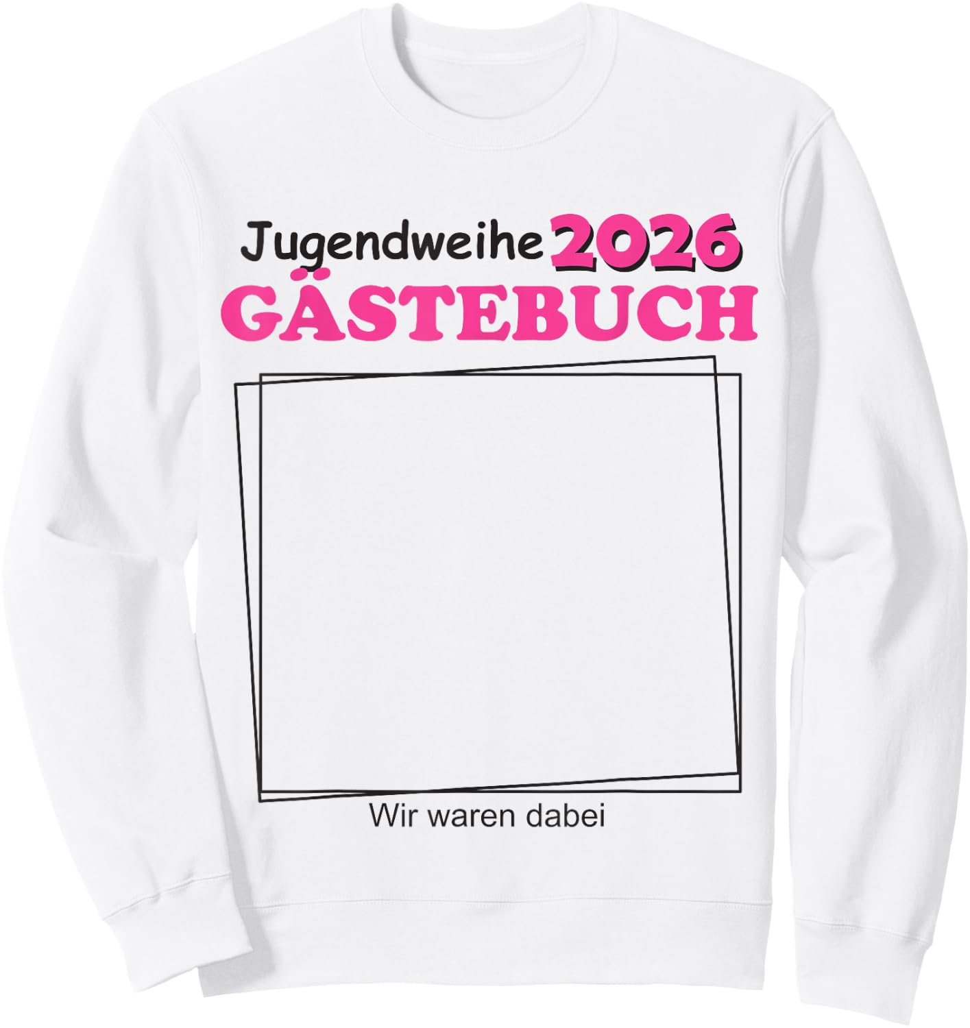 Jugendweihe 2026 Gästebuch für Jugendliche Jungen Sweatshirt - Sweatshirt | White
