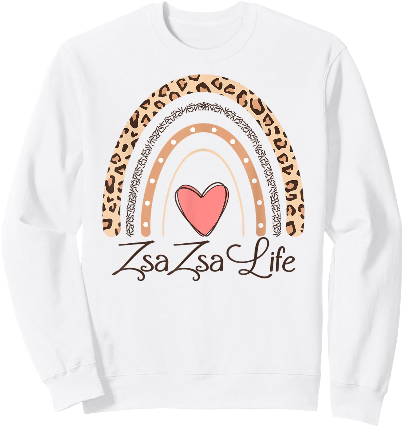 ZsaZsa Life Boho Rainbow Funny Grandma Zsa Zsa Sweatshirt - Sweatshirt | White