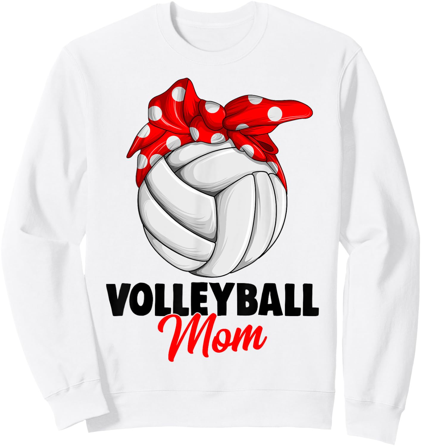 Volleyball Mom Women Sweatshirt - Sweatshirt | White