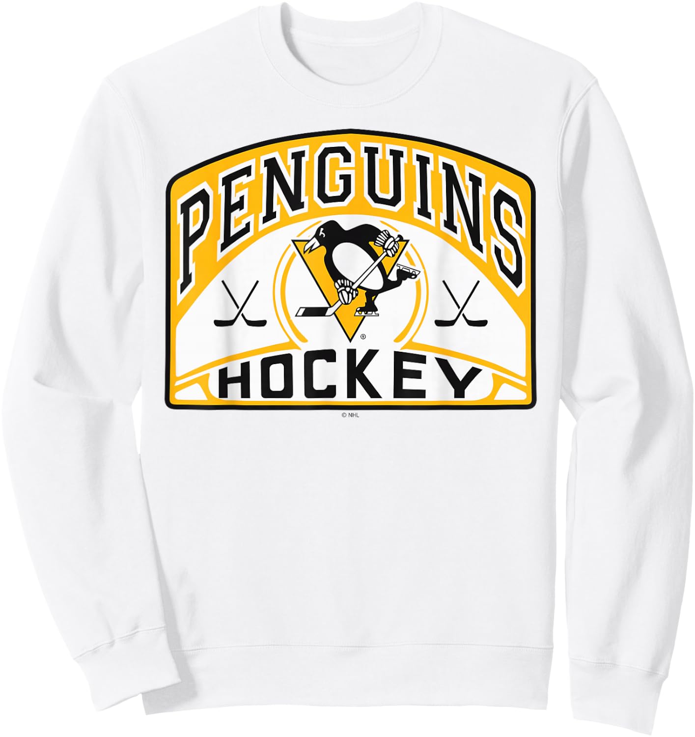 Pittsburgh Penguins Glide Gray Officially Licensed Sweatshirt - Sweatshirt | White