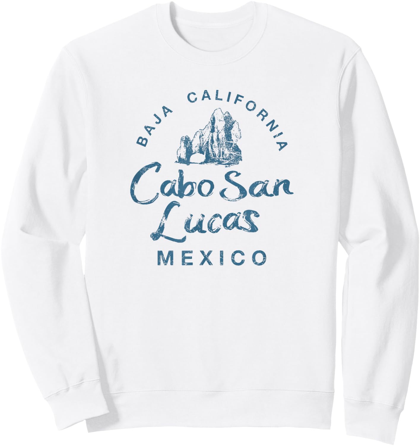 Cabo San Lucas Baja California Vintage Sweatshirt - Sweatshirt | White