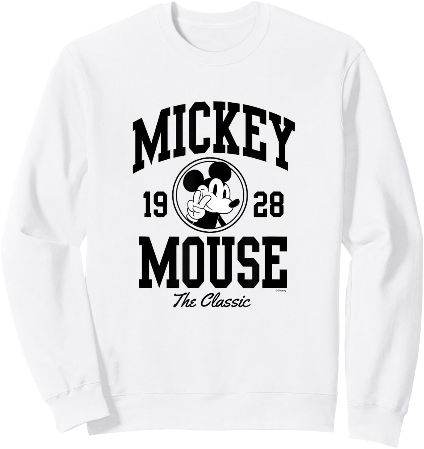 Mickey Mouse - 1928 Collegiate Sweatshirt - Sweatshirt | White