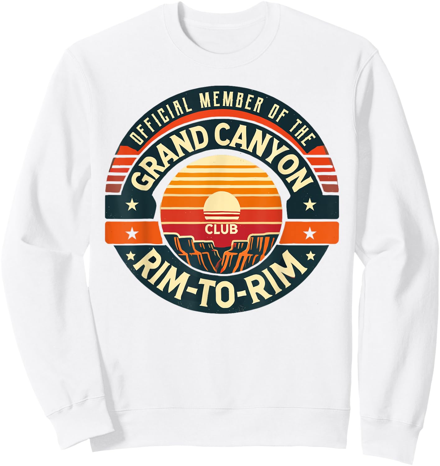 Official Member of the Grand Canyon Rim-to-Rim Club Sweatshirt - Sweatshirt | White